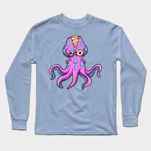 pink octopus zombie Long Sleeve T-Shirt